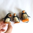 Handmade Orange Puffin - Handmade nature inspired seabird art gifts for readers