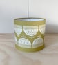 Flower Handmade Lampshade - Olive yellow (20cm diameter) - Image 2