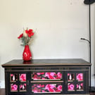 Vintage Oak Painted Sideboard- 59.5'' w x 25.5'' h x 22.5'' deep