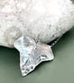 Fine silver ivy leaf