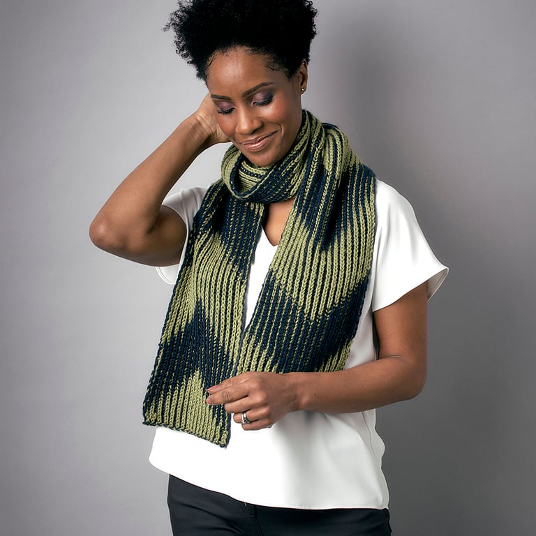 Knitting pattern for the Kemptown scarf