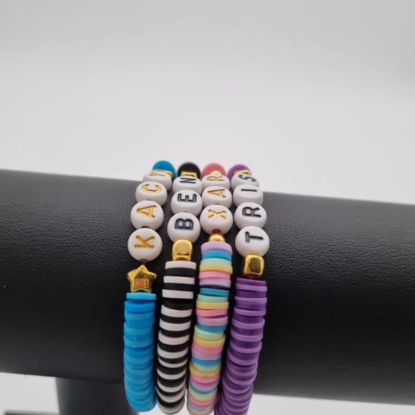 Personalised Name Beaded Bracelets