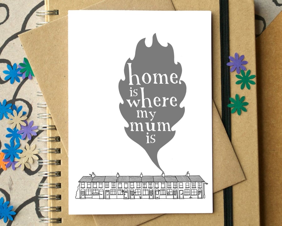 Home is Where My Mum Is Card