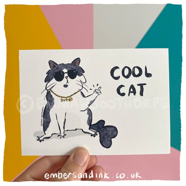 Cool Cat Postcard