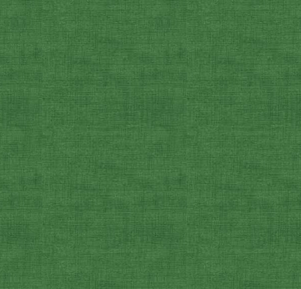 Fat Quarter Linen Texture Fabric from Makower in Grass Green
