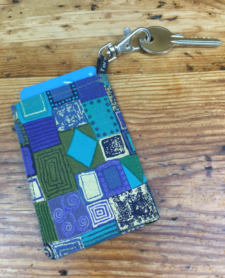 Keychain - Rectangle - The World is my oyster - Leather Keychain - Rectangle - The World is my oyster - Leather