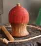 Wooden Spinning Top with String Whip & Peerie - Image 2
