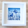 'Butterfly Meadow' Original Cyanotype Framed