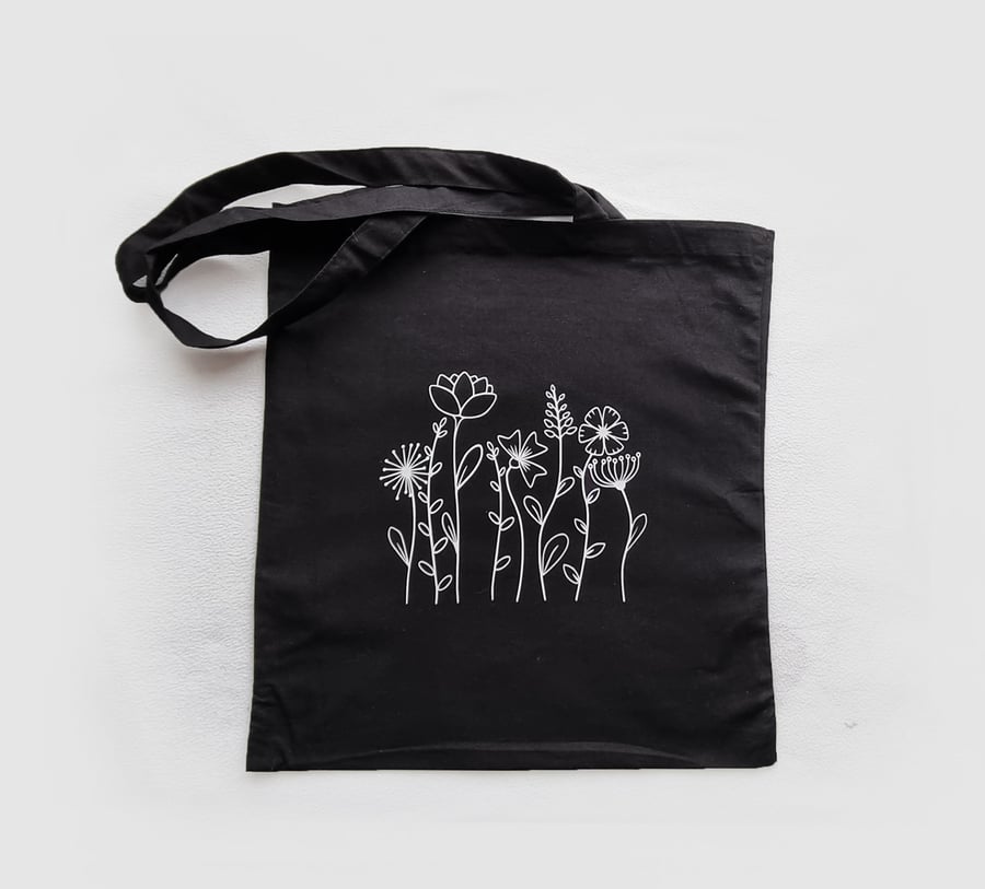 Colour-In Lineart Canvas Tote Bags - Life of Colour