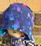 Reversable Bike Helmet Hat Baby Toddler - Boats & Raindrops - Image 4
