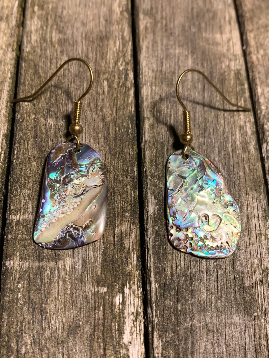 Abalone shell earring