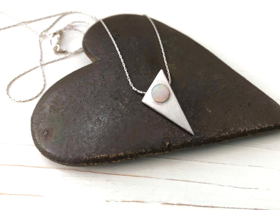  Silver and Opal Pendant