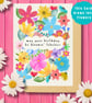 Plantable 'Bloomin' Fabulous' Birthday Card, Seed Paper Card, Handmade
