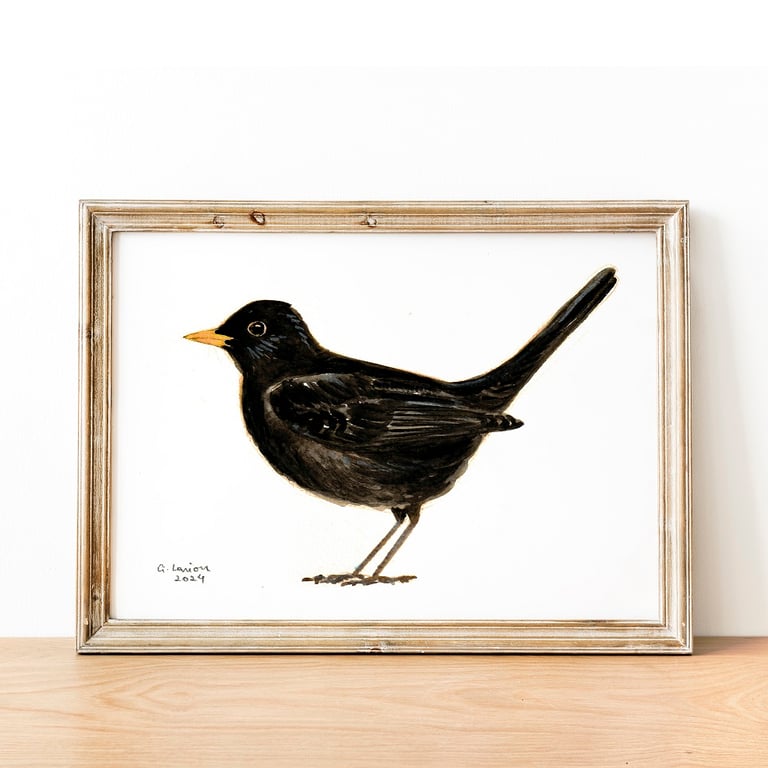 Blackbird A5 Inkjet Print