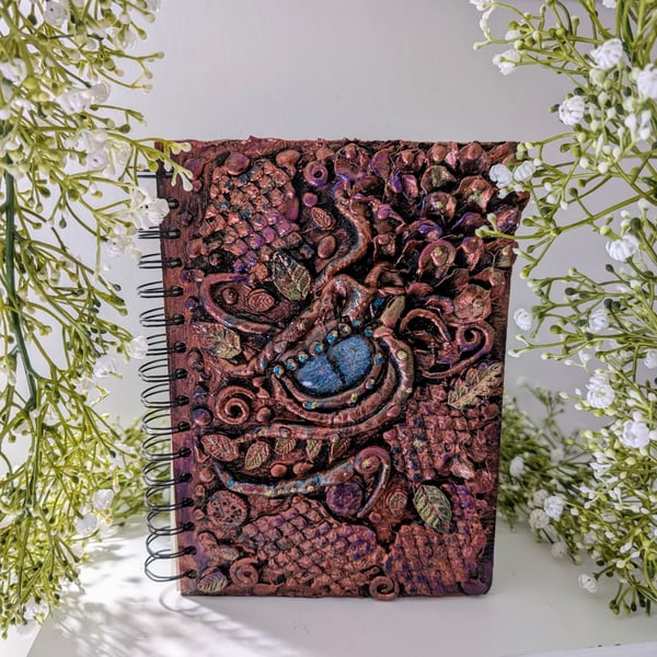 Dragon Hand crafted Altered Sketchbook OOAK 