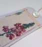 Gift Tags - plum pink, reclaimed curtain textiles with vintage silk and lace - Image 7