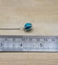 Minimalist Turquoise circle pendant. December birthstone - Image 4