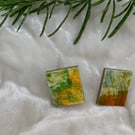 Stainless steel post earrings 