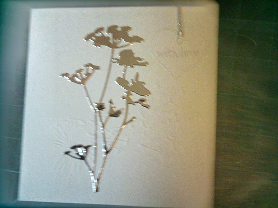 Achillea sympathy card 