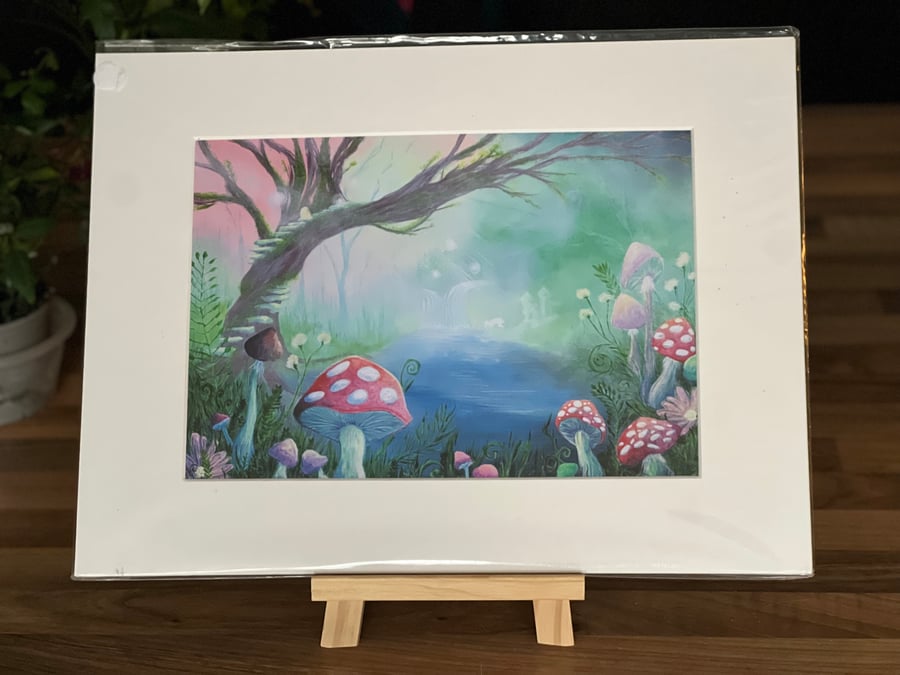 Art Print of Acrylic painting - Wonderland