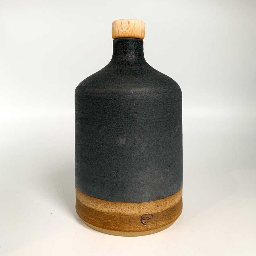 Stoneware Whisky Bottle