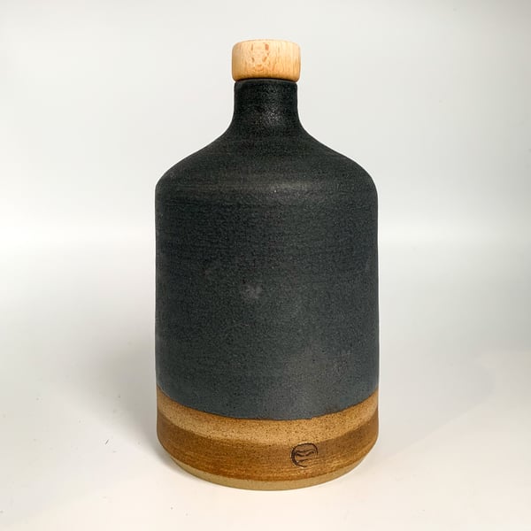 Stoneware Whisky Bottle