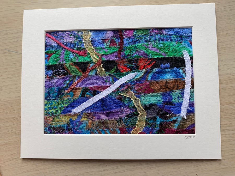 Textile art- under the sea