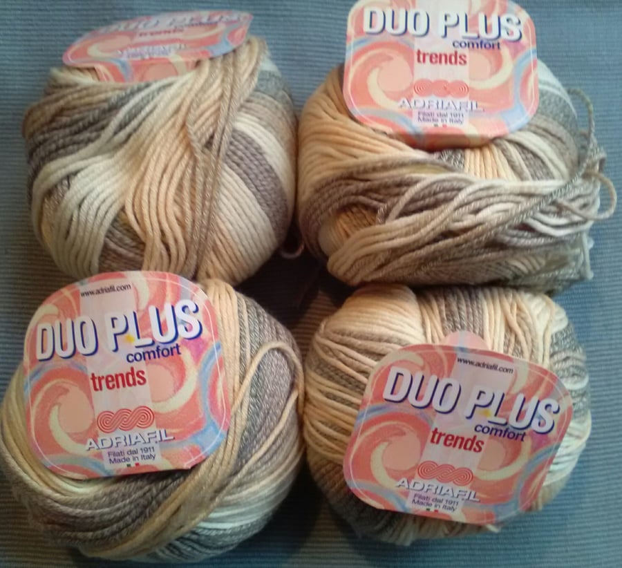 50g ADRIAFIL DUO PLUS Wool Cotton