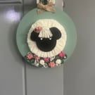 Sheep Wall Hanging – Handmade Sheep Decor – Rustic Farmhouse Gift ,Cute Wool Sh