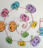 Pumpkin Bunting, Halloween Decorations, Kawaii, cute pumpkin decorations - Image 2
