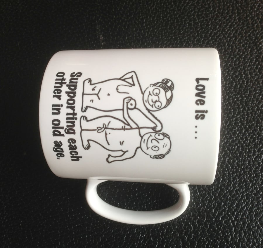 Love is Mug with Personalised Name or message