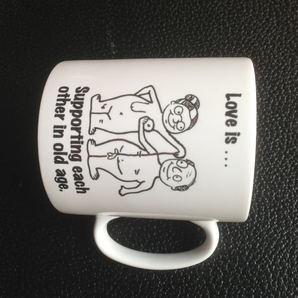 Love is Mug with Personalised Name or message