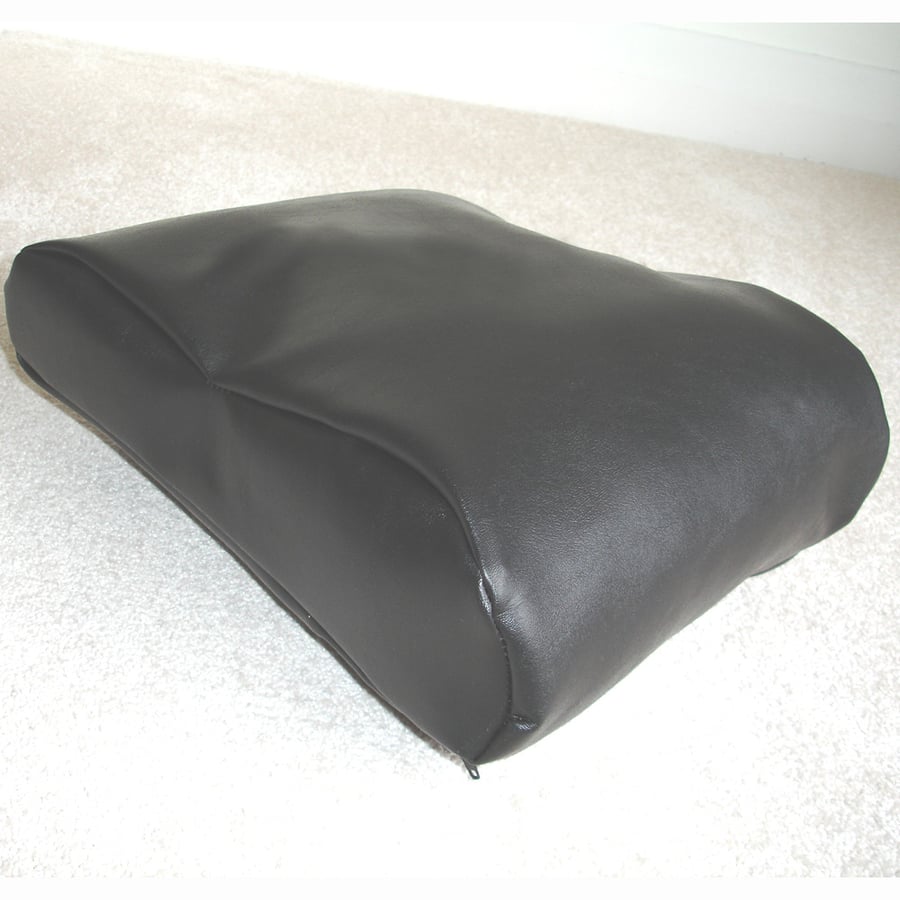 Neck Pillow Cover Tattoo Beauty Parlour Vegan Leather Black Tempur Original