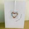 Fused glass keepsake Mother’s Day card