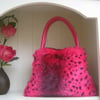 Pink Faux Fur Handbag