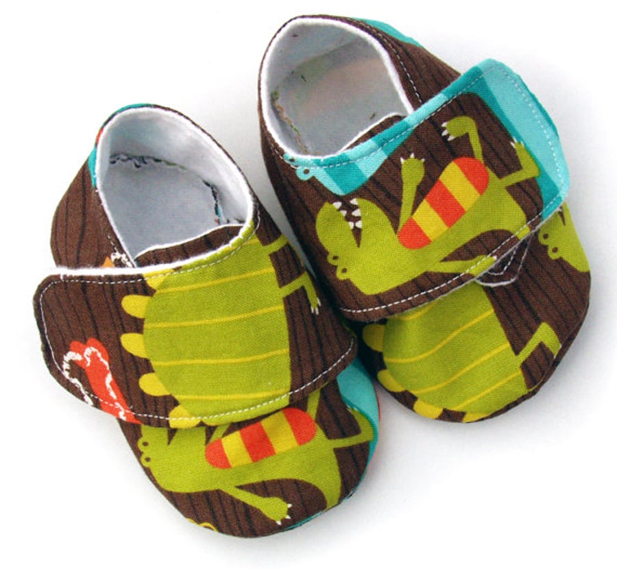 Dino Baby Boy Shoes - size 18-24 months - Sale 10% OFF!