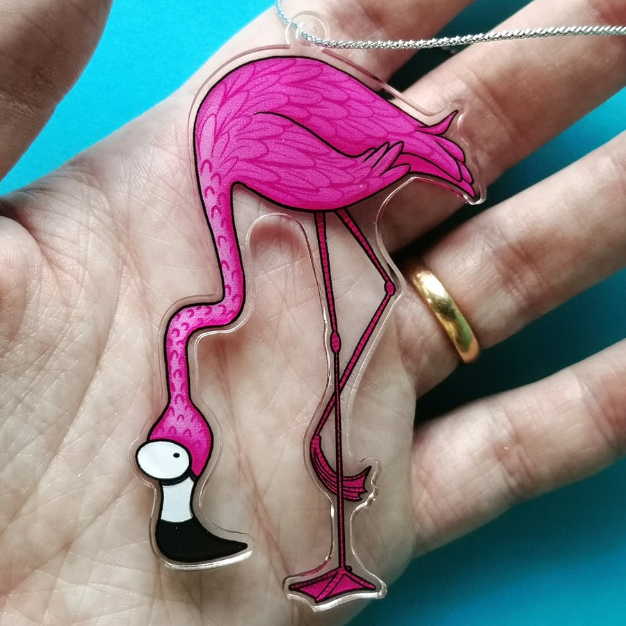 Flamingo charm hanging decoration 