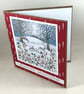 Christmas card - Countryside winter hares - Image 6