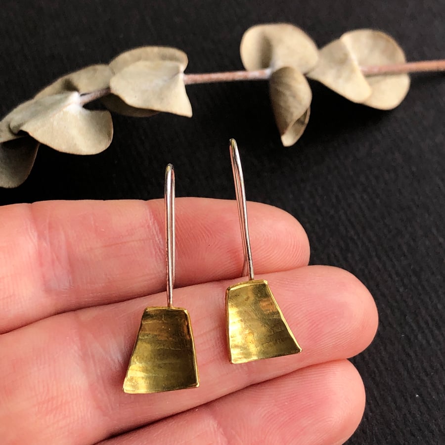 Sterling Silver Cut Out Bell Earrings Sterling Silver Cut Out Bell Earrings