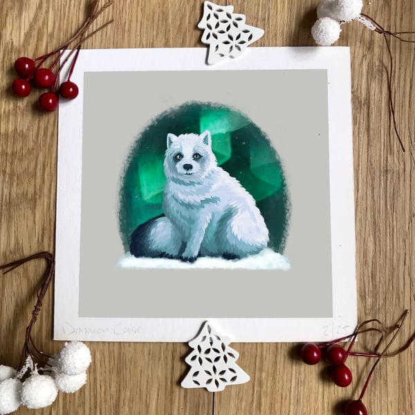 Arctic Fox Art Print