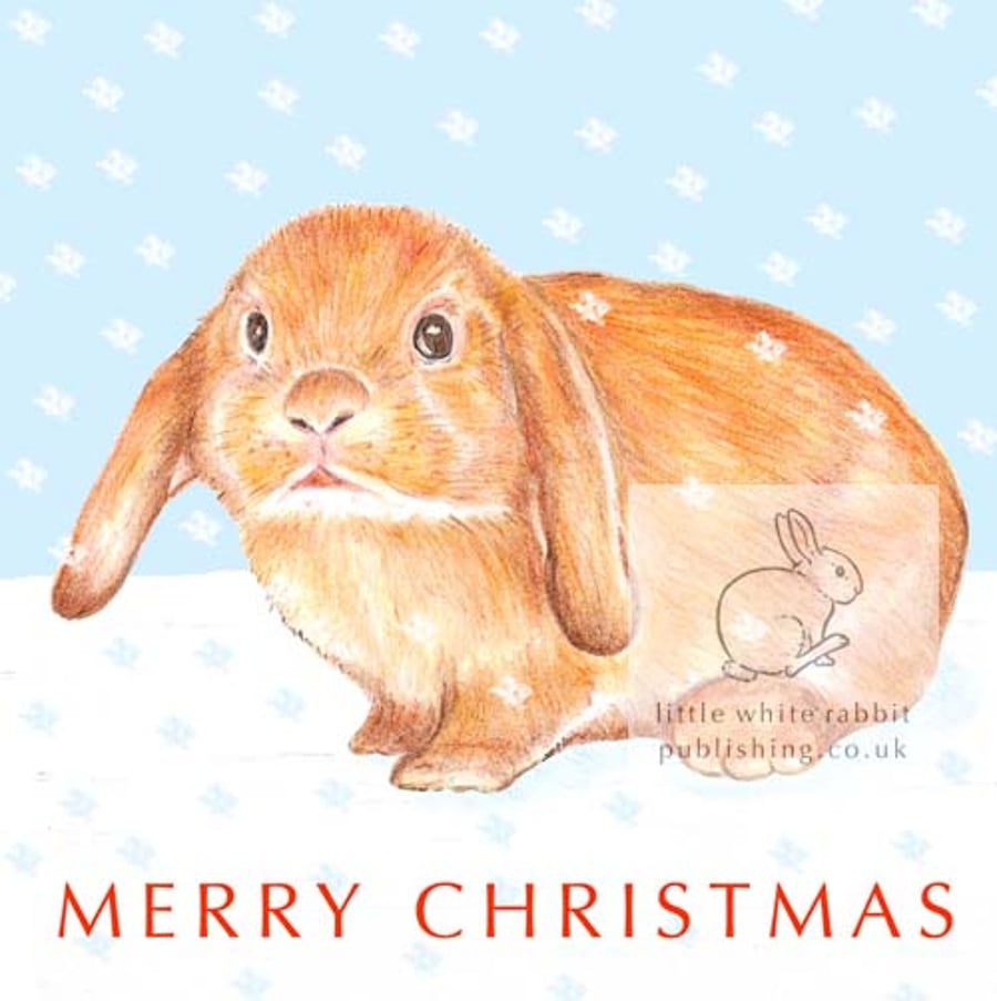 Flossie the Bunny - Christmas Card