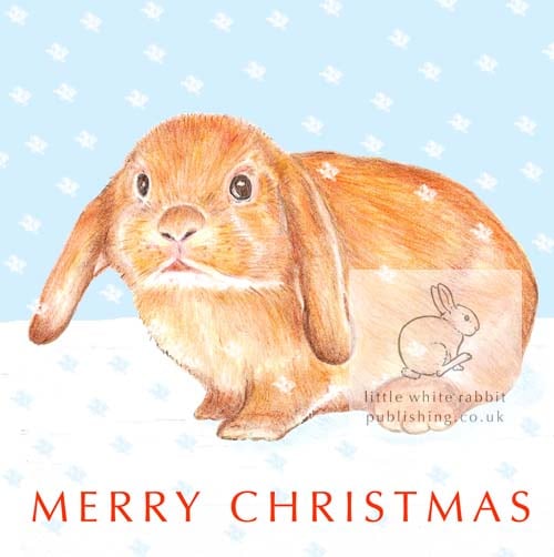 Flossie the Bunny - Christmas Card