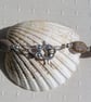 Coffee Agate & Clear Quartz Gemstone Beaded Necklace "Caramel Sparkle" - Image 6
