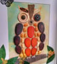 Owling Away the Hours Mixed Media Art - Image 3