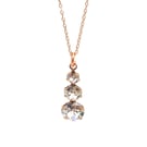 Rose gold plated pendant with Swarovski crystals
