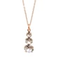 Rose gold plated pendant with Swarovski crystals