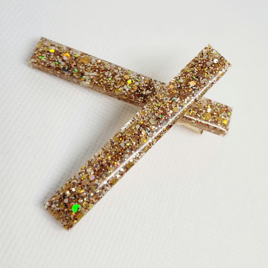 Gold And Silver Hair Clips