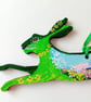 The Summer hare on wood - Image 2