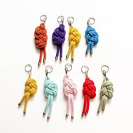 Lena Cotton Key Chains, Eco friendly Cotton Cord Keychains in 28 colours  