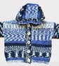 Hand Knitted Baby Hooded Jacket - age 3 - 6 months - Image 2